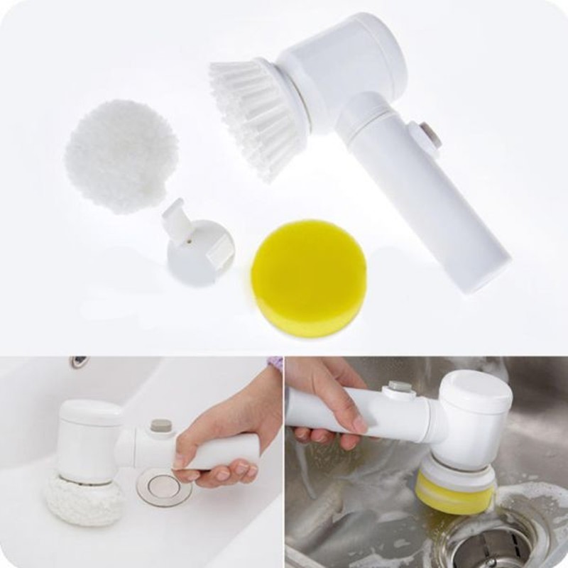 3-in-1 Battery-Powered Household Cleaning Brush